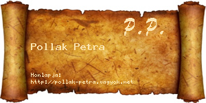 Pollak Petra névjegykártya